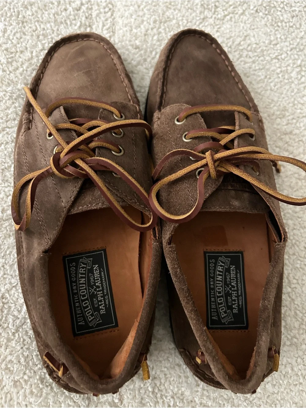 Vintage Ralph Lauren Polo Country Boat Shoes Size 9